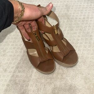 Brown michael kors heels